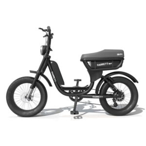 Vélo électrique biplace cargo garrett miller x, batt simple, pneus route