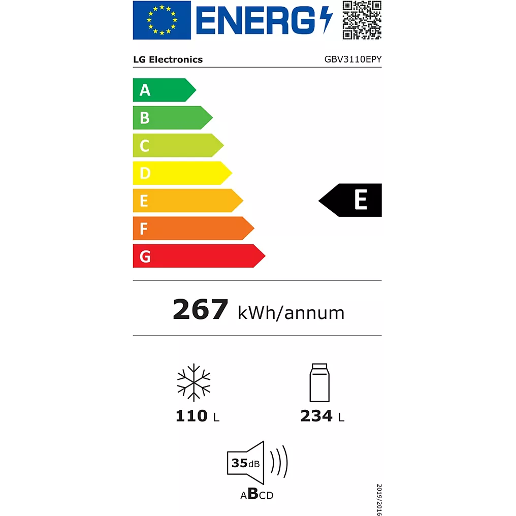Réfrigérateur combiné LG GBV3110EPY – Image 5
