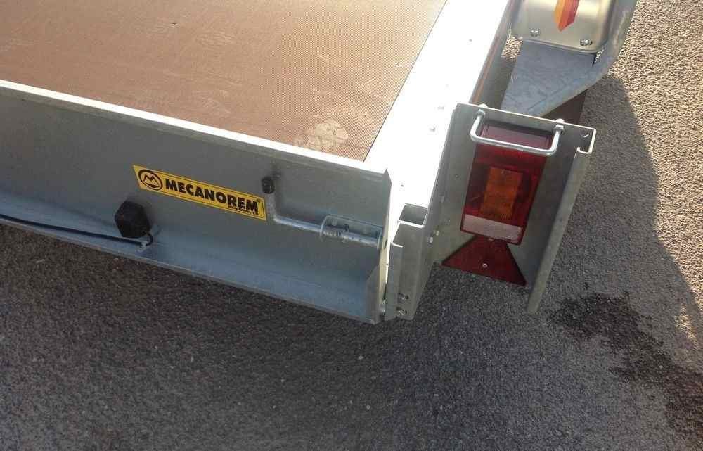 Remorque plateau MECANOREM - RPMS 455 F - PTAC : 750 Kg - 1 essieu freiné - 250 x 150 cm – Image 2