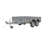 Remorque voiture 2 essieux 264×150 EXPERT 2615/2 PTAC 750 KG
