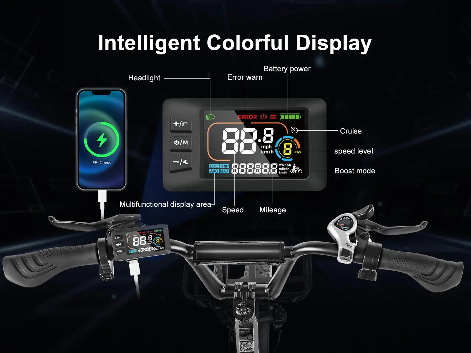 Vélo électrique Pliant SAMEBIKE C05 Pro – Image 6