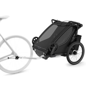 Remorque bébé vélo Thule pour 2 Enfants - Chariot Sport 2 Double - noir